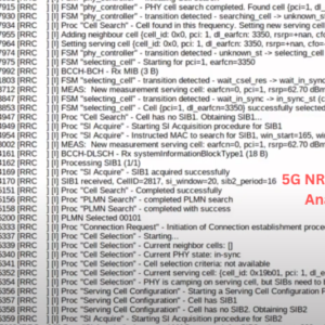 5G NR WIRELESS Log Analysis HANDS-ON